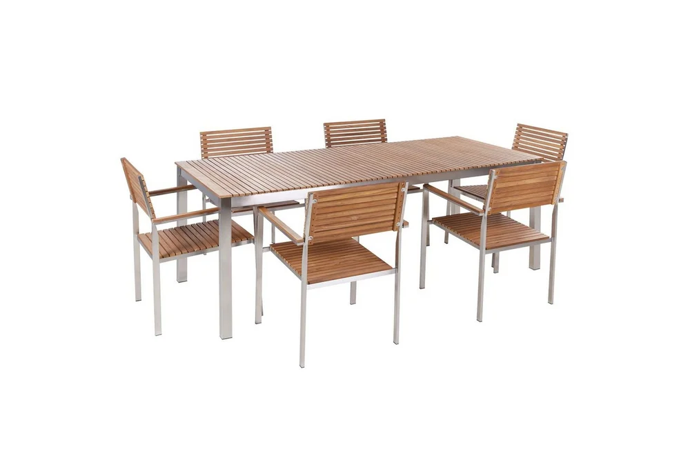 Matsalsset Beliani Viareggio Light wood v:9926423