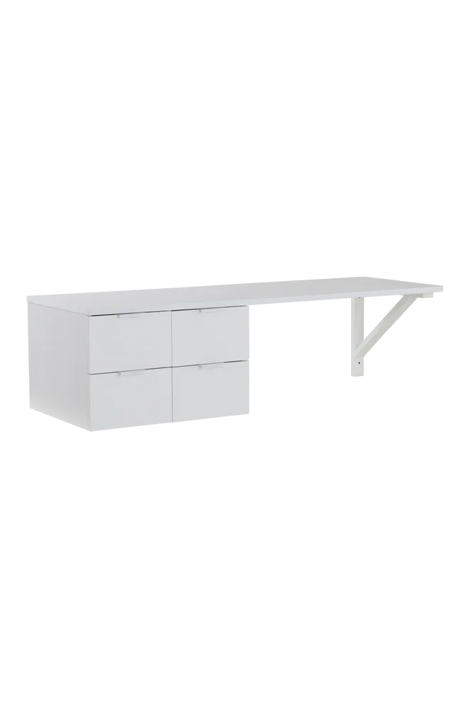 BETHUNE skrivebord 42×120 cm – Hvit – Barnerom | m v:9440502